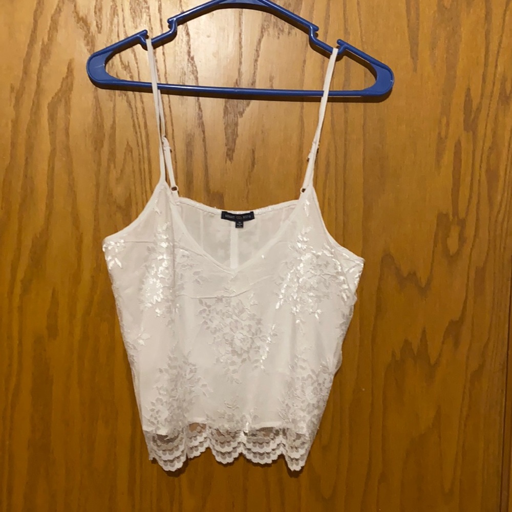 Cute white tank top